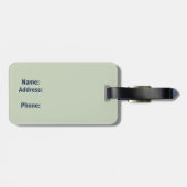 Étiquette À Bagage Drapeau Wood Colorado étiquette bagages (Dos horizontal)