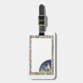 Étiquette À Bagage Drapeaux de l'étiquette de bagage du monde (Devant Vertical)