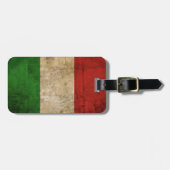 Étiquette À Bagage Drapeaux de pays affligés | Italie (Devant horizontal)