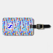 Étiquette À Bagage Drapeaux de signalisation maritime motif 5 Sayings (Devant horizontal)