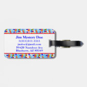 Étiquette À Bagage Drapeaux de signalisation maritime motif 5 Sayings (Dos horizontal)