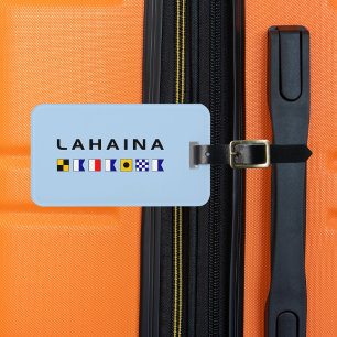 Étiquette À Bagage Drapeaux des signaux maritimes nautiques de Lahain