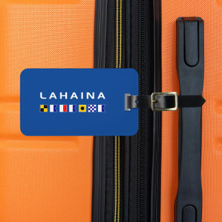 Étiquette À Bagage Drapeaux des signaux maritimes nautiques de Lahain