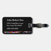 Étiquette À Bagage Drapeaux mondiaux de la balise de bagage (Dos horizontal)