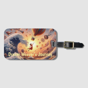 Étiquette À Bagage Dream Weaver's Journey : Imaginaire Hot Air Balloo