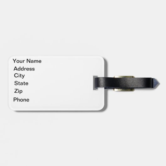 Étiquette À Bagage Dreamy Aurora (Dos horizontal)