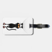 Étiquette À Bagage Drôle Accrocher sur le chat (Dos horizontal)