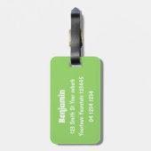 Étiquette À Bagage Drôle bulldozer de conduite de taureaux (Dos Vertical)