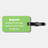 Étiquette À Bagage Drôle bulldozer de conduite de taureaux (Dos horizontal)