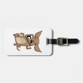 Étiquette À Bagage Drôle Cartoon fou chien Hilarious mignon animal an (Devant horizontal)