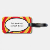 Étiquette À Bagage Drôle Comic Book Je suis ici Personnalisé (Dos horizontal)