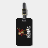 Étiquette À Bagage Drôle Dabbing Singe (Devant Vertical)