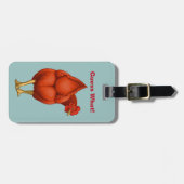 Étiquette À Bagage Drôle de deviner ce que poule butte rouge Hen (Devant horizontal)