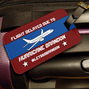 Étiquette À Bagage Drole de sortie politique de l'ouragan Biden