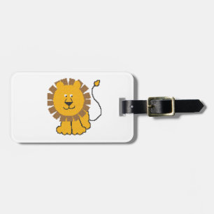 Étiquette À Bagage Drôle dessin animé de point de croix Lion