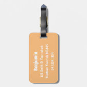 Étiquette À Bagage Drôle dessin animé d'oiseau de dodo (Dos Vertical)