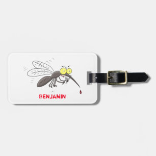 Étiquette À Bagage Drôle dessin d'insecte moustique