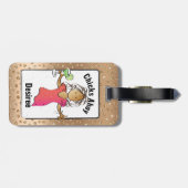 Étiquette À Bagage Drôle Ethnic Glamour pour son adresse de valise (Dos horizontal)