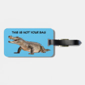 Étiquette À Bagage Drôle Floride Alligator bagages étiquettes (Dos horizontal)
