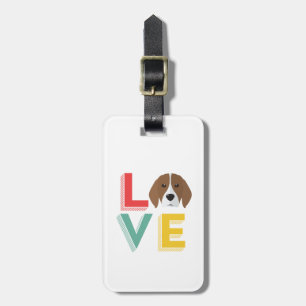 Étiquette À Bagage Drôle J'Aime Beagle J'Aime Mon Coeur Chien Puppy A