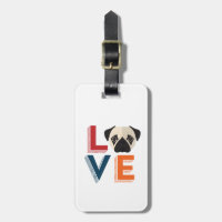 Drôle J'Aime Le Carlin J'Aime Mon Chien Coeur Amou