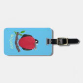 Étiquette À Bagage Drôle magnifique dessin animé de frégate (Devant horizontal)