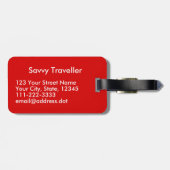 Étiquette À Bagage Drôle maintenez calme et continuez la valise (Dos horizontal)