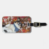 Étiquette À Bagage Drôle, mignon, regard de corgi (Devant horizontal)