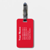 Étiquette À Bagage Drôle MIne ! Indicateur de bagage pour bagages de  (Dos Vertical)