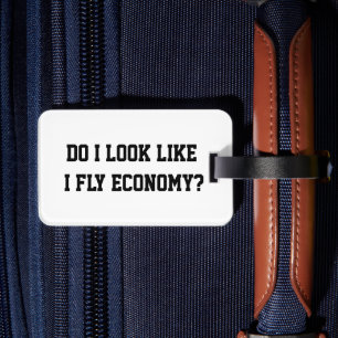 Étiquette À Bagage Drôle On dirait que je voyage en classe économique