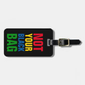 Étiquette À Bagage drôle pas votre couleur de sac noir (Devant horizontal)