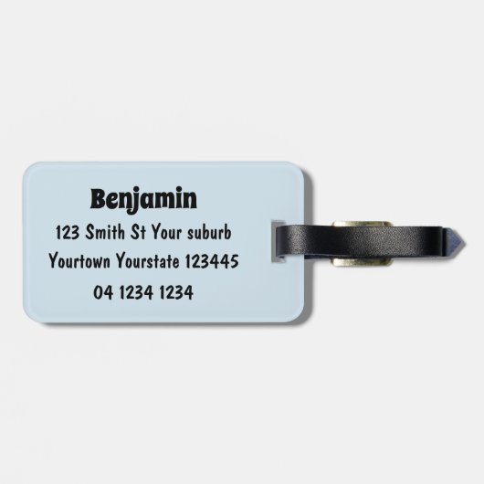 Étiquette À Bagage Drôle pélican de pêche (Dos horizontal)