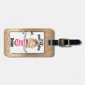 Étiquette À Bagage Drôle pour sa croisière de vacances (Devant horizontal)