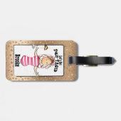 Étiquette À Bagage Drôle pour sa croisière de vacances (Dos horizontal)