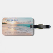 Étiquette À Bagage Drôle Retraité, Plage Sunset, Sac Profession (Dos horizontal)