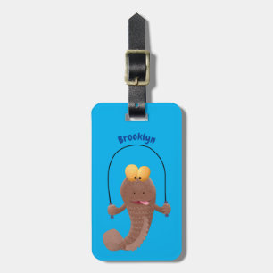 Étiquette À Bagage Drôle sauter boudskipper poisson dessin animé