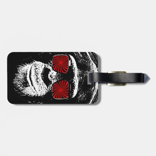 Étiquette À Bagage Drôle singe (Dos horizontal)