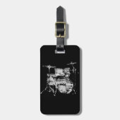 Étiquette À Bagage Drumkit (Devant Vertical)