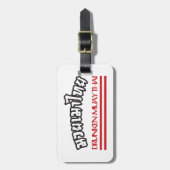 Étiquette À Bagage Drunken Muay Thai (Devant Vertical)