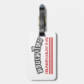 Étiquette À Bagage Drunken Muay Thai (Dos Vertical)