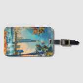 Étiquette À Bagage Dubaï Émirats Arabes Unis Burj Khalifa (Devant Horizontal)