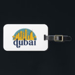 Étiquette À Bagage Dubaï UAE Vintage Retro City Skyline Cityscape Art<br><div class="desc">Design urbain vintage et rétro avec une belle skyline, attraction touristique et art urbain. gratte-ciel Cool et silhouette de construction merchandises pour touristes et voyageurs. Parfait comme souvenir à rapporter lors de votre voyage. Enregistrez la mémoire de votre voyage et de vos vacances en famille et entre amis. La couleur...</div>