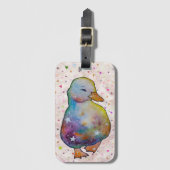 Étiquette À Bagage Duck named Rainbow (Devant Vertical)