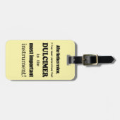 Étiquette À Bagage Dulcimer Instrument le plus important (Devant horizontal)