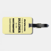 Étiquette À Bagage Dulcimer Instrument le plus important (Dos horizontal)