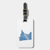 Étiquette À Bagage Duluth Minnesota Grain de bois (Devant Vertical)