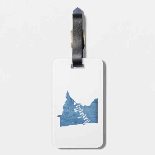 Étiquette À Bagage Duluth Minnesota Grain de bois (Dos Vertical)