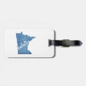 Étiquette À Bagage Duluth Minnesota Grain de bois (Dos horizontal)