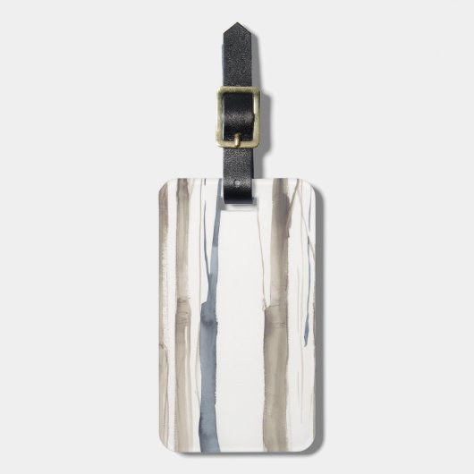 Étiquette À Bagage Duo Tone Trees II (Devant Vertical)