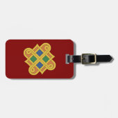 Étiquette À Bagage Durrow Knotwork 2016 (Devant horizontal)